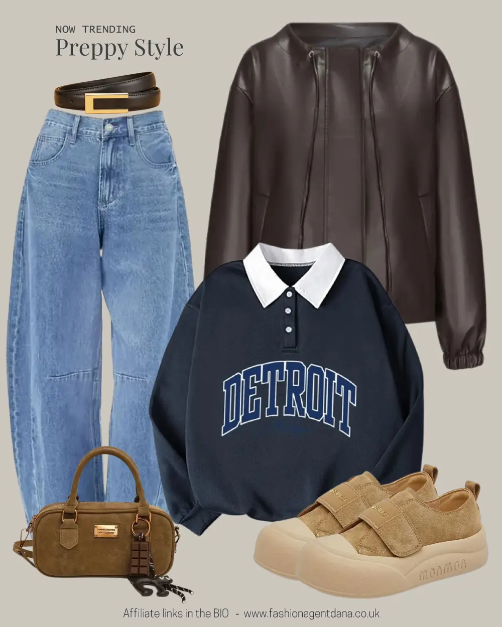 Preppy Style outfit collage