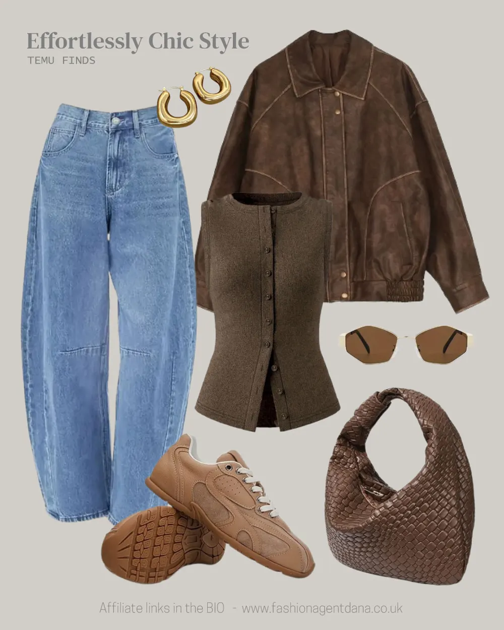 Effortlessly Chic outfit collage