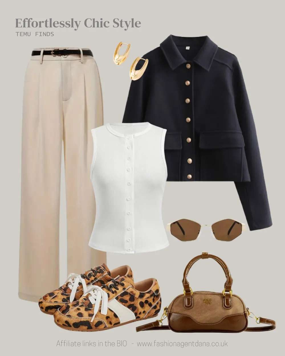 Effortlessly Chic outfit collage