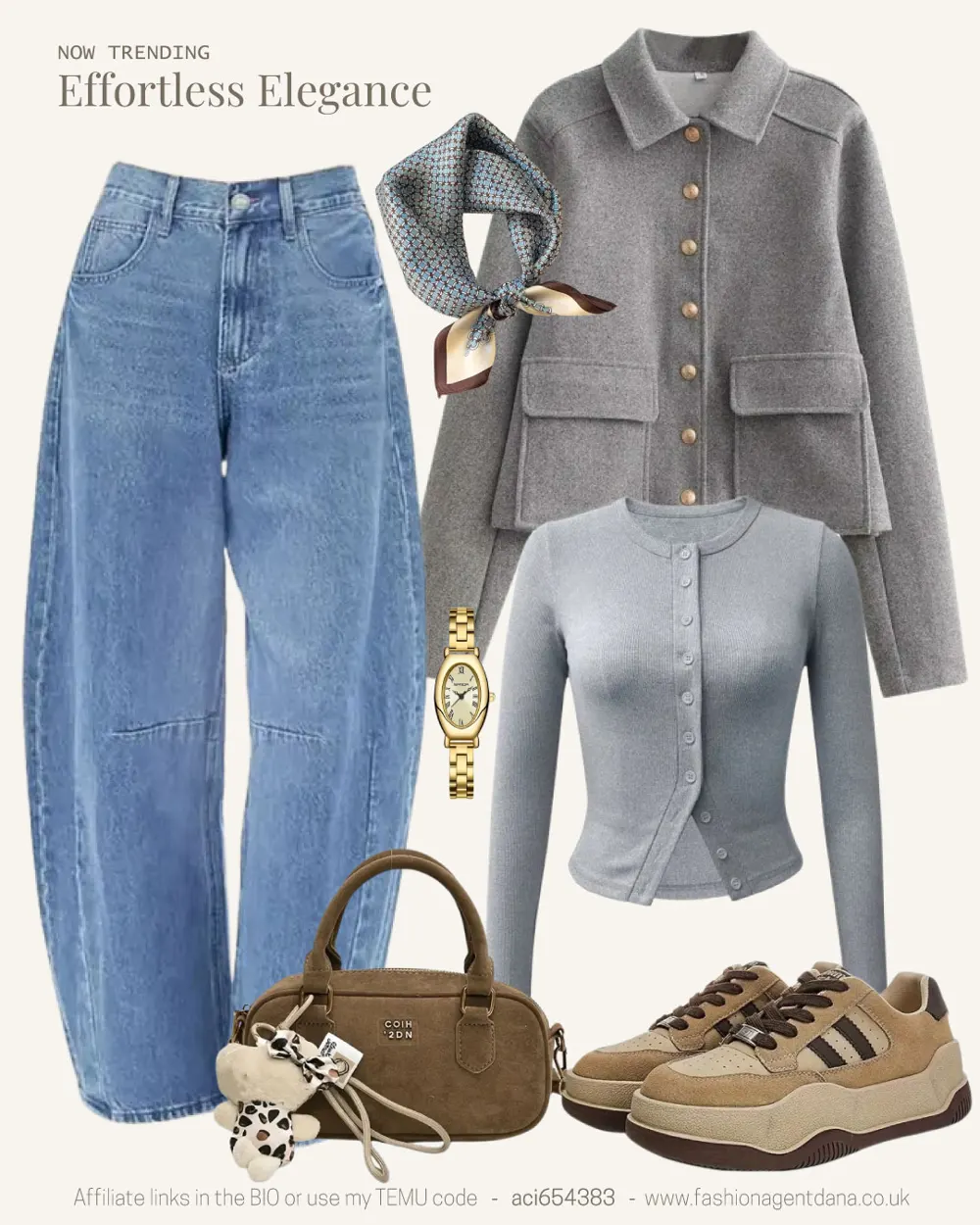 Effortlessly Chic outfit collage