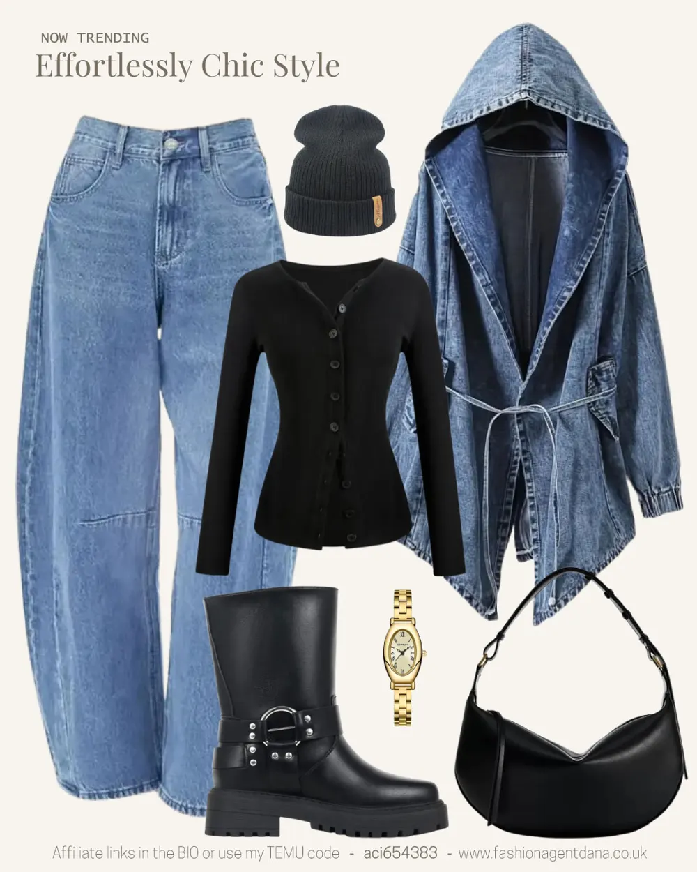 Effortlessly Chic outfit collage