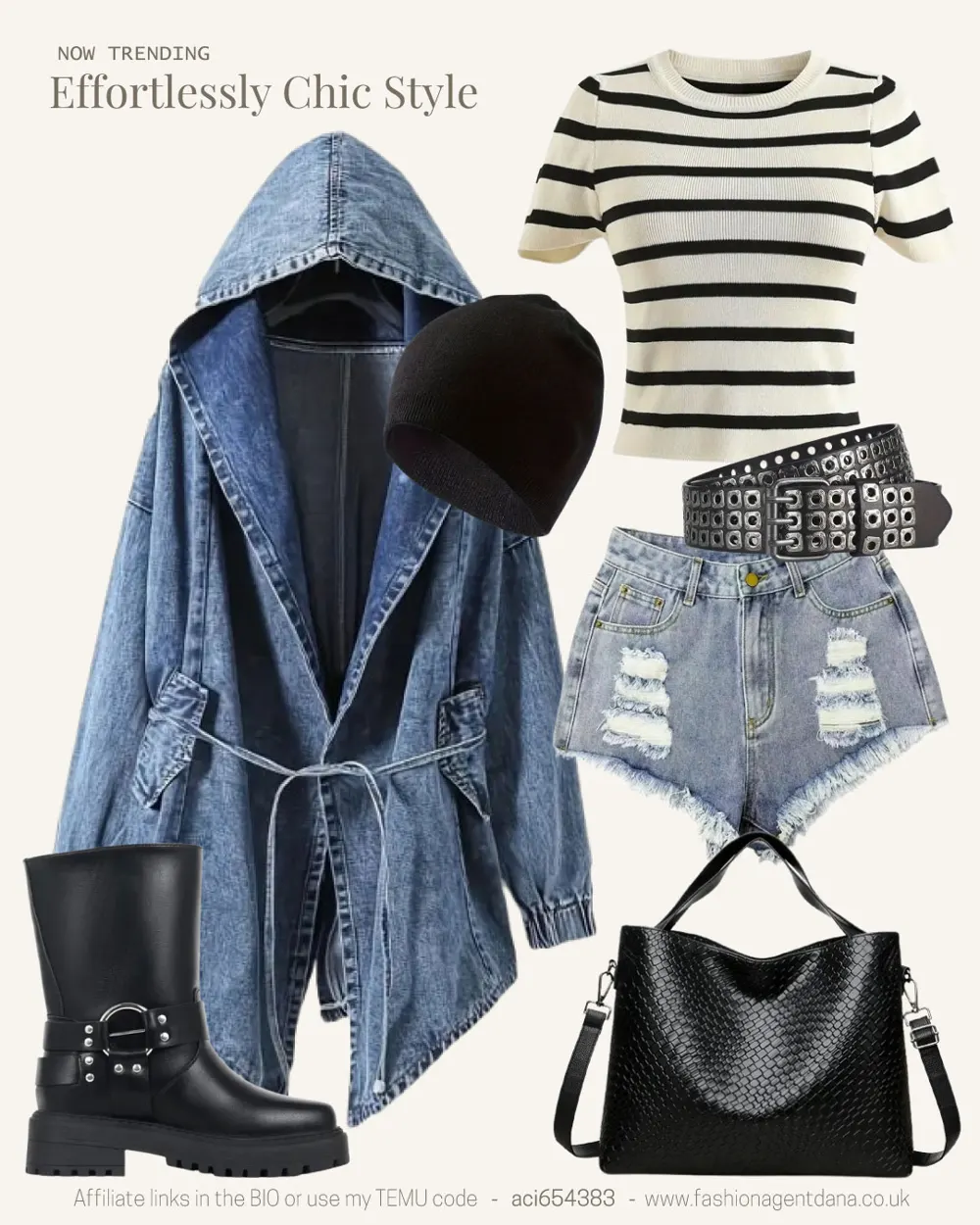 Effortlessly Chic outfit collage