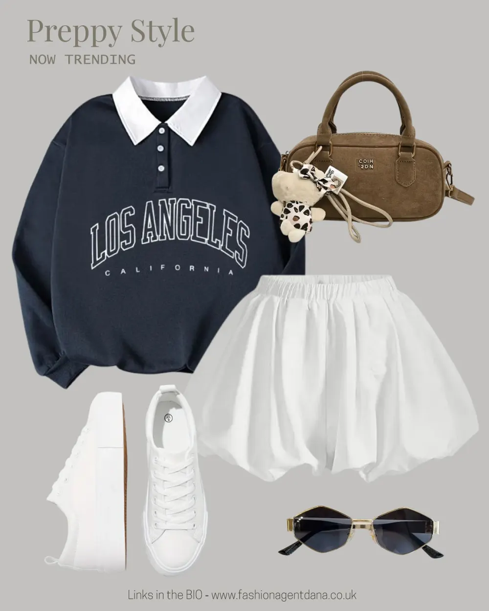 Preppy Style outfit collage