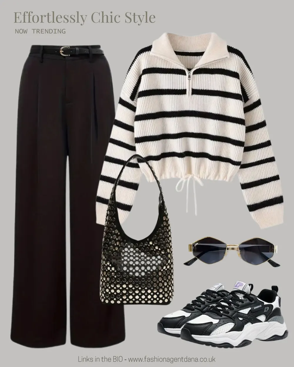 Effortlessly Chic outfit collage