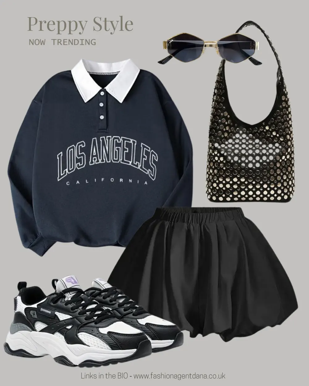 Preppy Style outfit collage