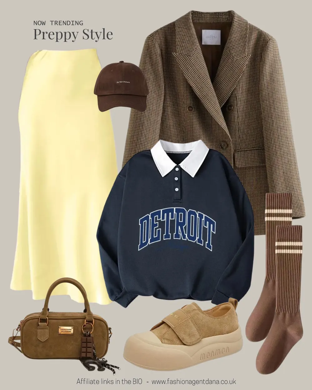 Preppy Style outfit collage