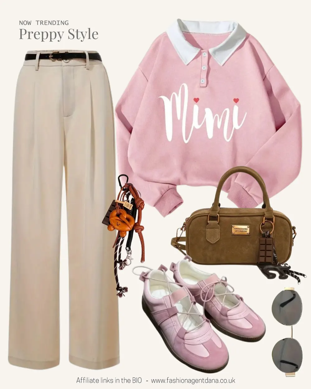 Preppy Style outfit collage