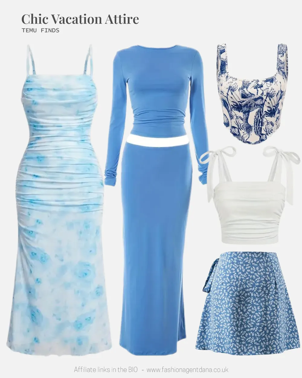 Chic Vacation Attire: Spring/Summer 2025 Trends outfit collage