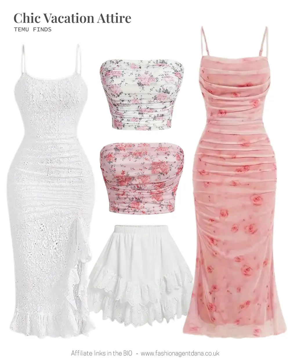 Chic Vacation Attire: Spring/Summer 2025 Trends outfit collage