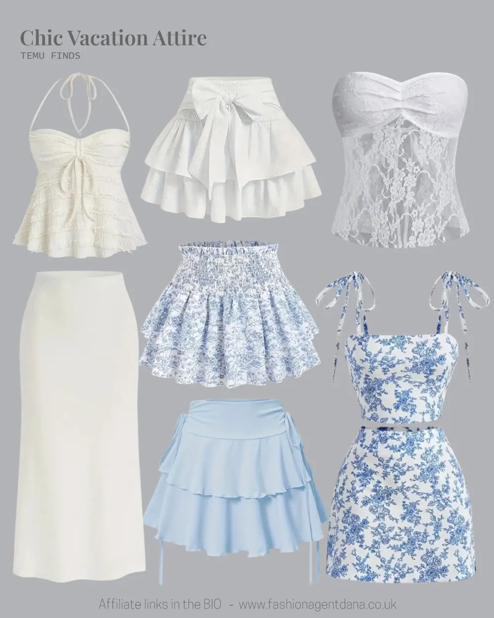 Chic Vacation Attire: Spring/Summer 2025 Trends outfit collage