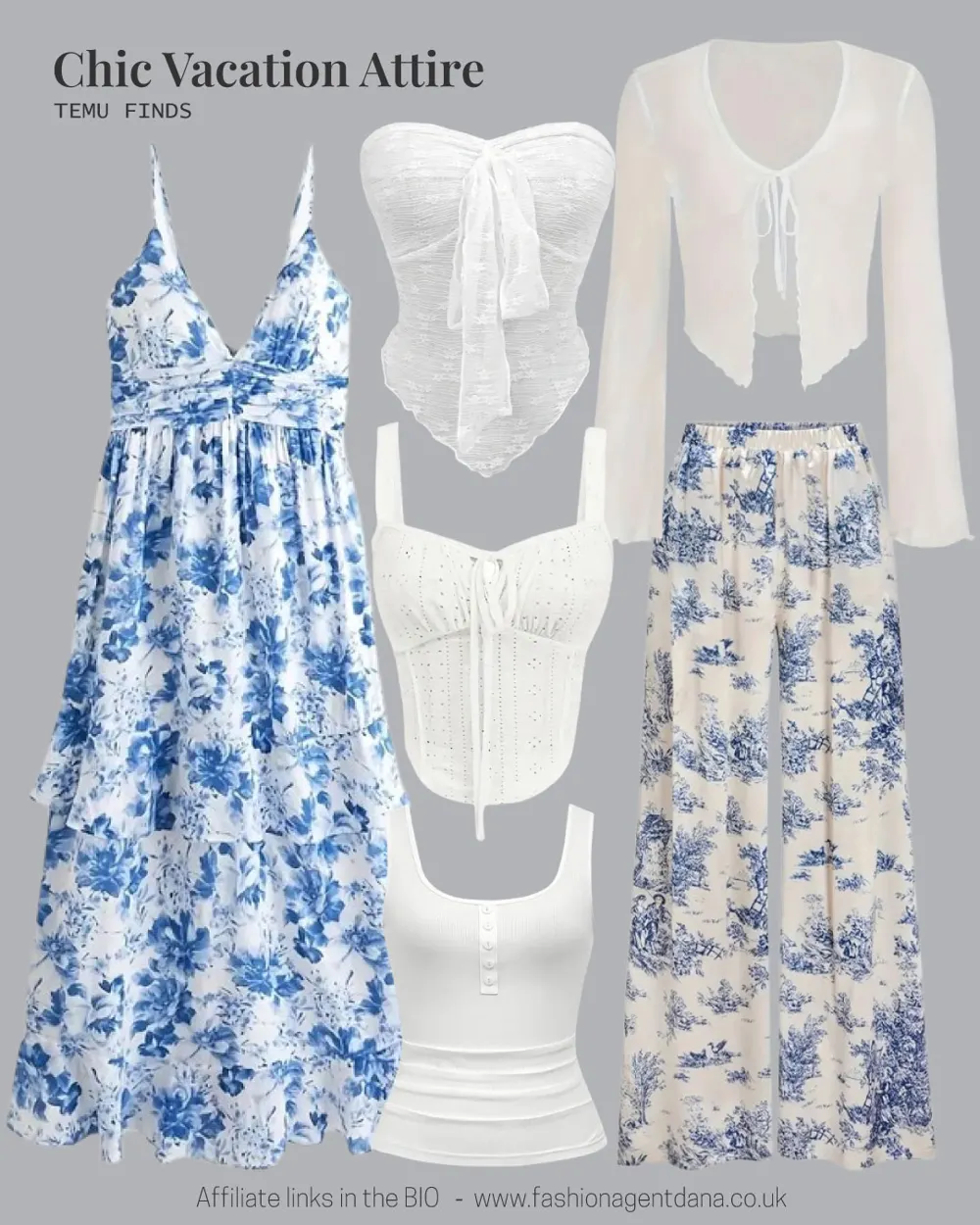 Chic Vacation Attire: Spring/Summer 2025 Trends outfit collage