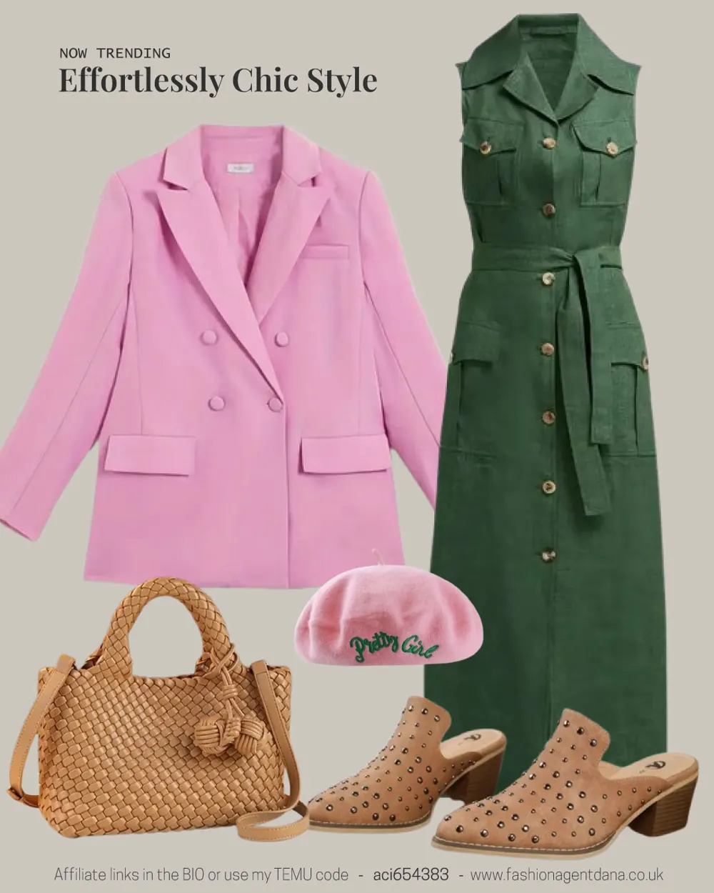 Effortlessly Chic outfit collage