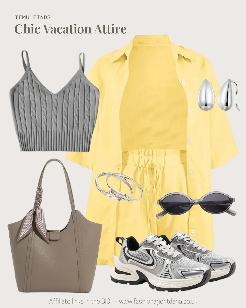 Chic Vacation Attire: Spring/Summer 2025 Trends outfit collage
