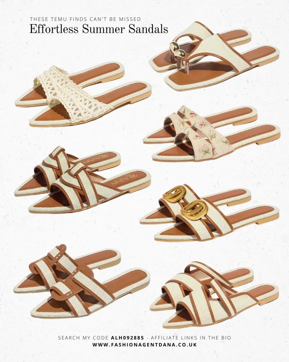 Summer Sandals outfit collage