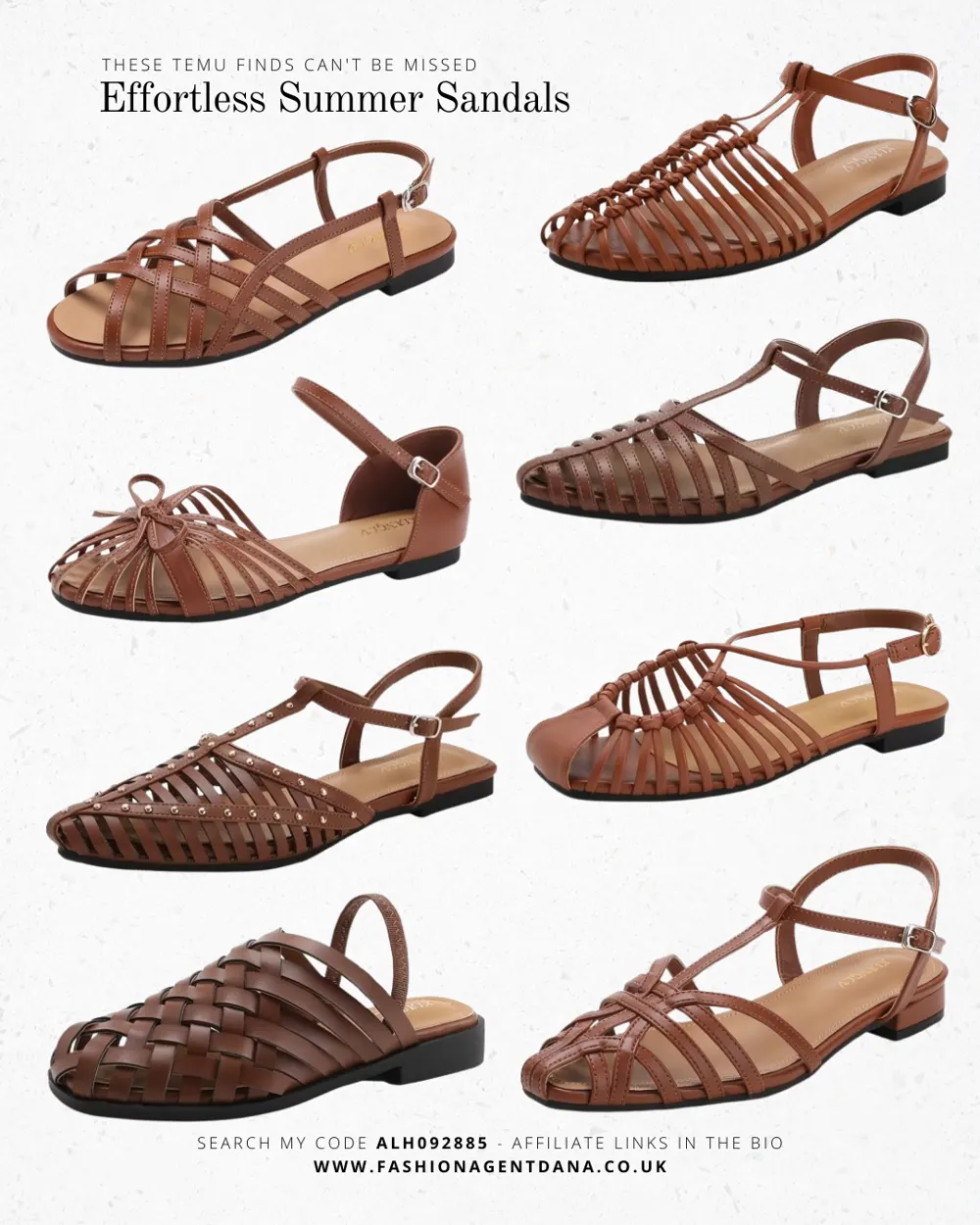 Summer Sandals outfit collage