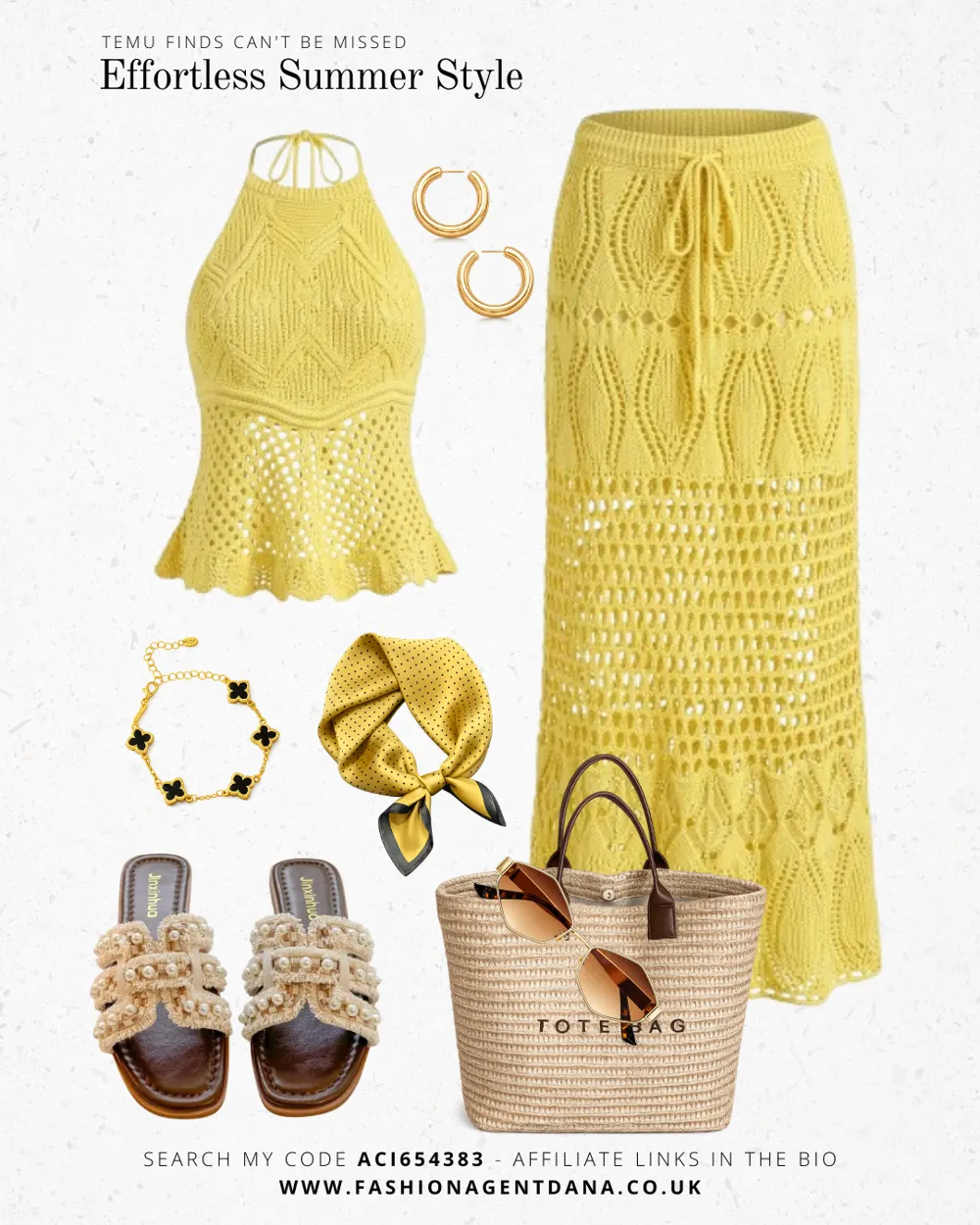 Effortless summer style outfit collage