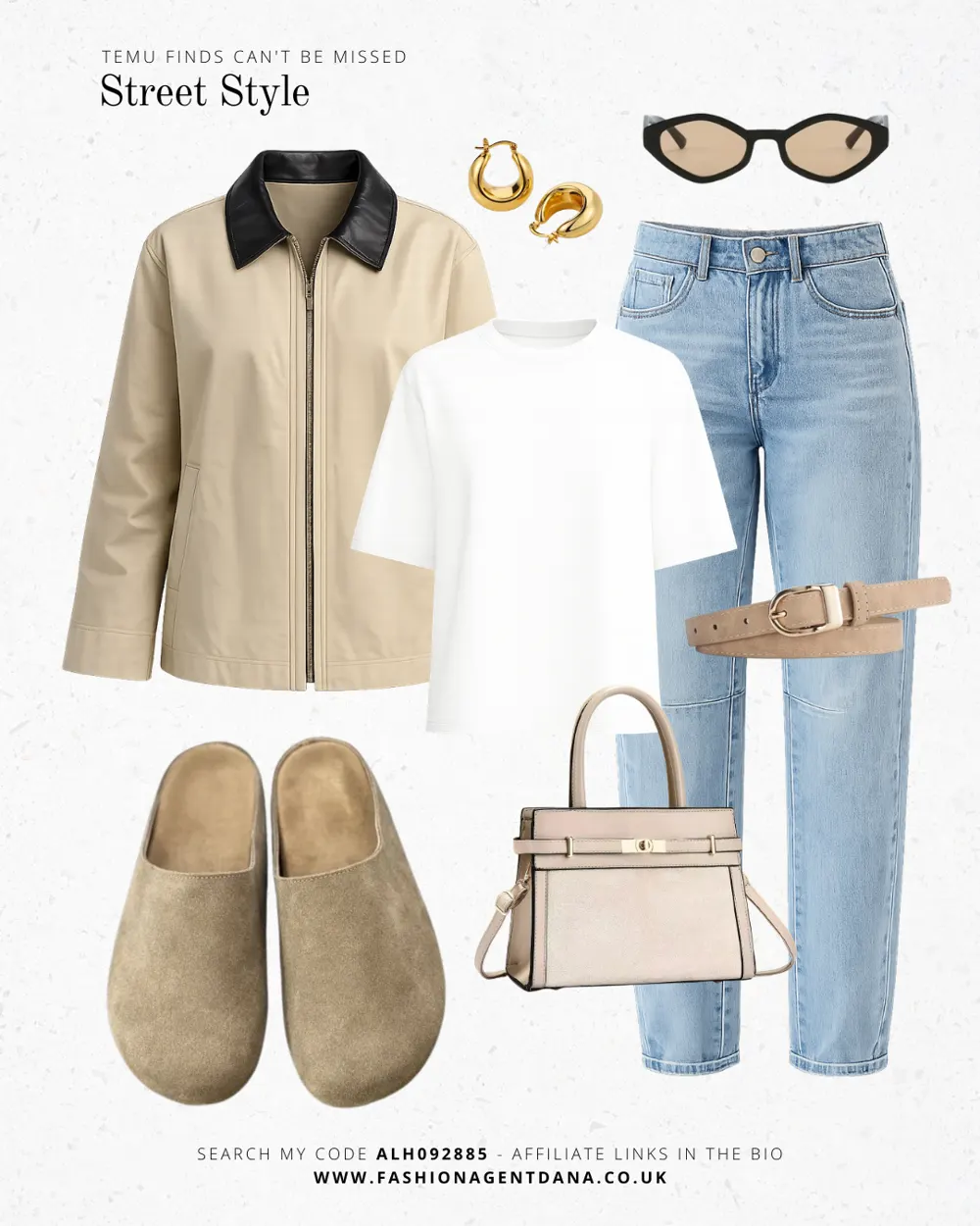 Street style Vibes outfit collage