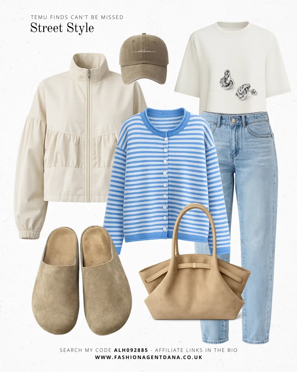 Summer street style outfit collage