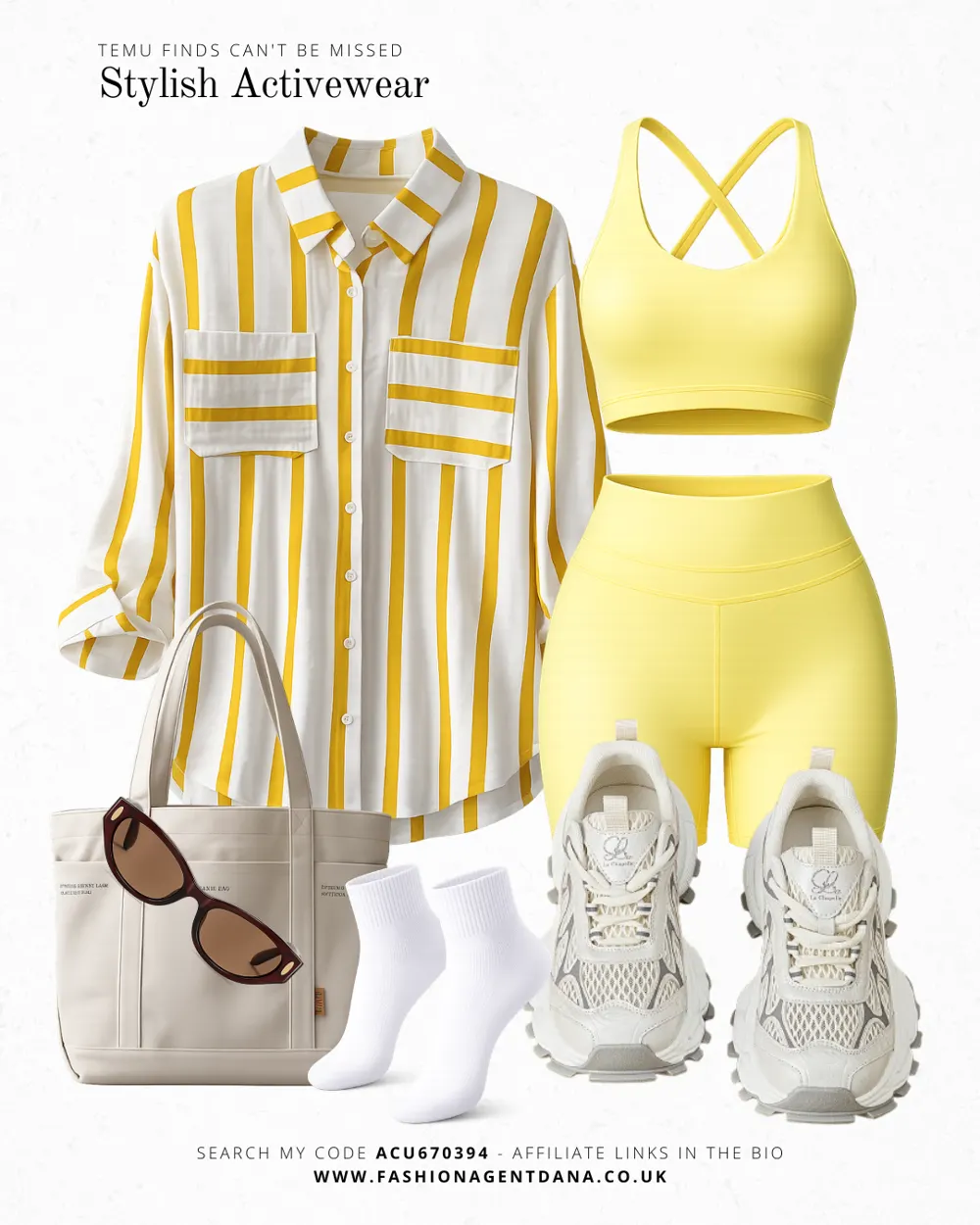Stylish Activewear Look outfit collage