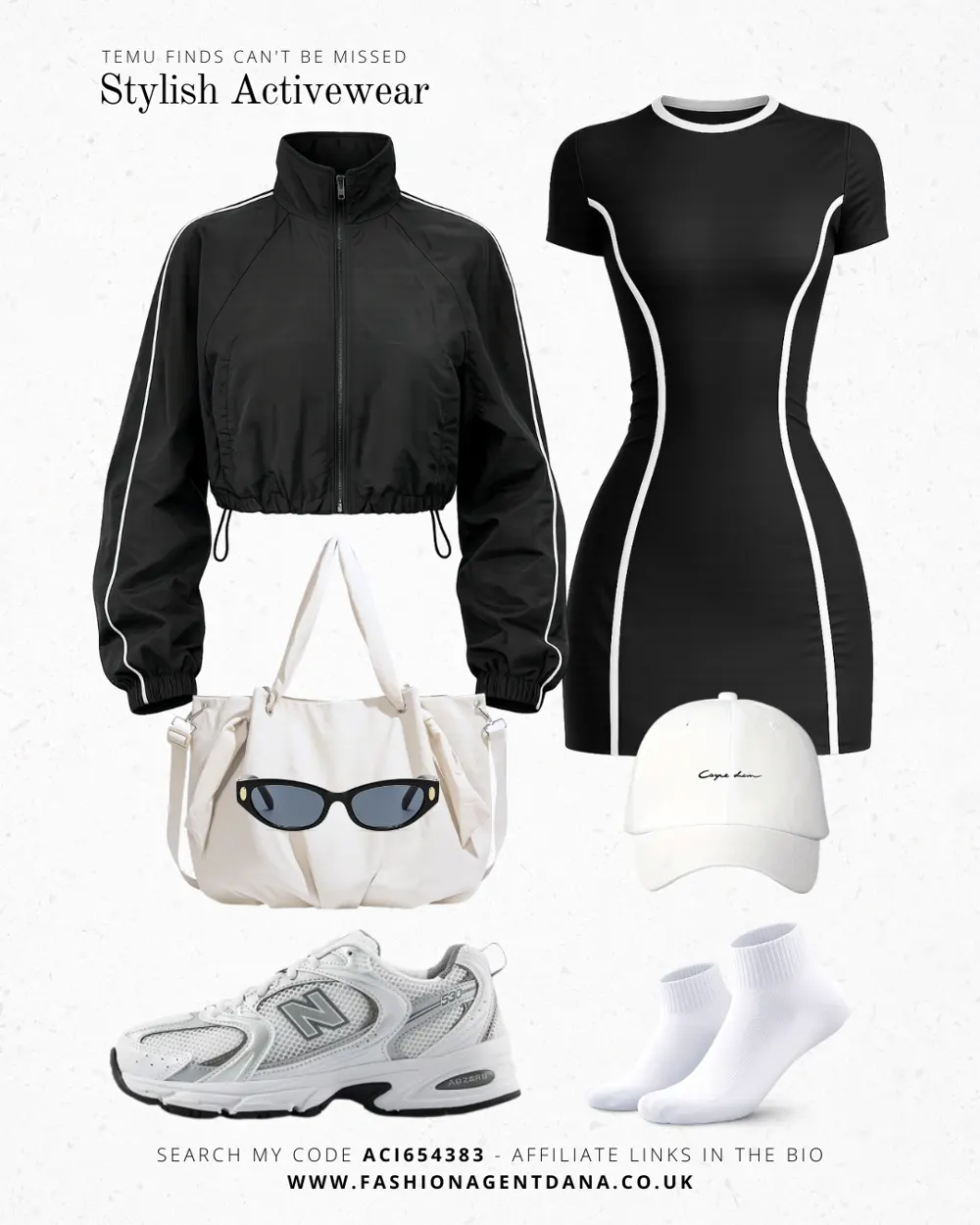 Stylish Activewear Look outfit collage
