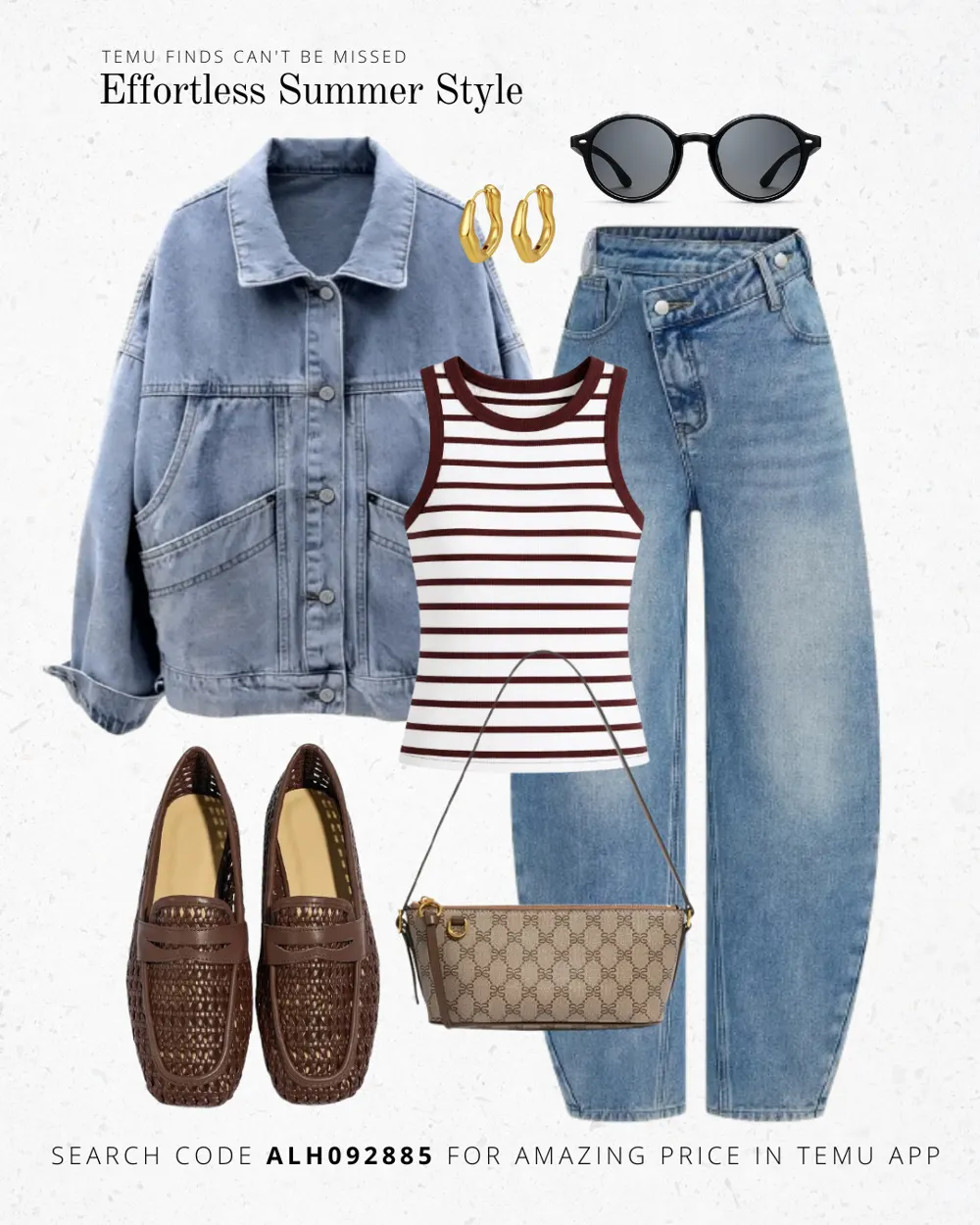 Effortless summer style outfit collage