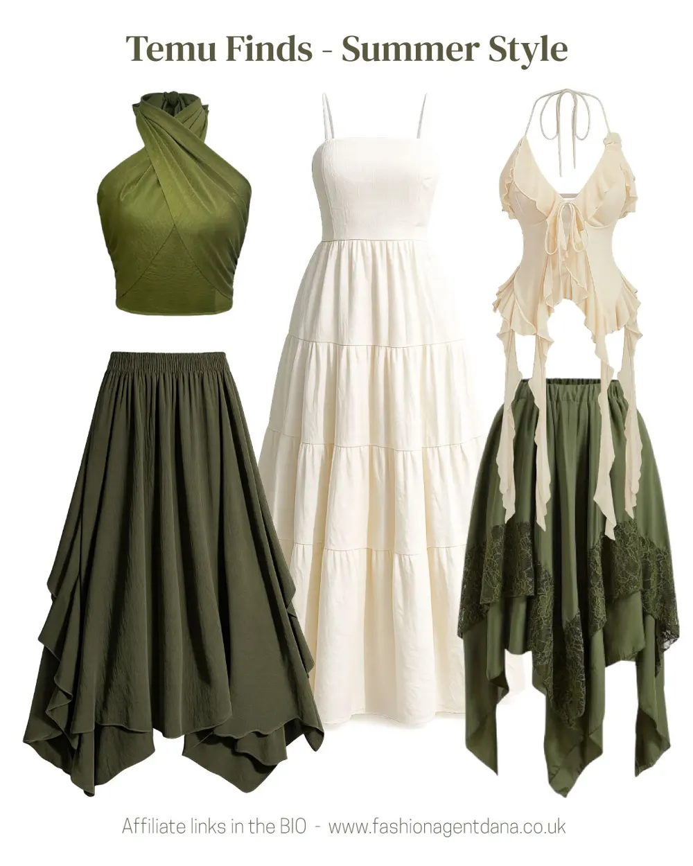 Summer Chic outfit collage