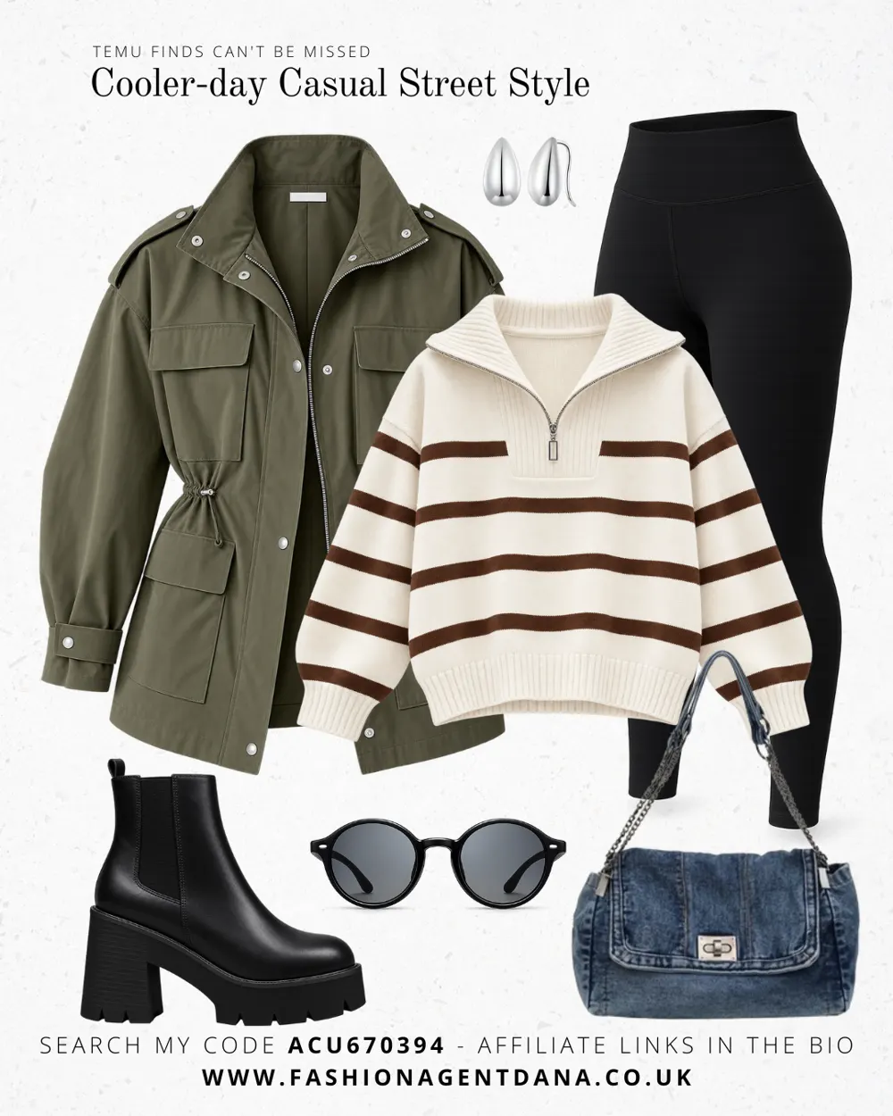 Casual Street style outfit collage