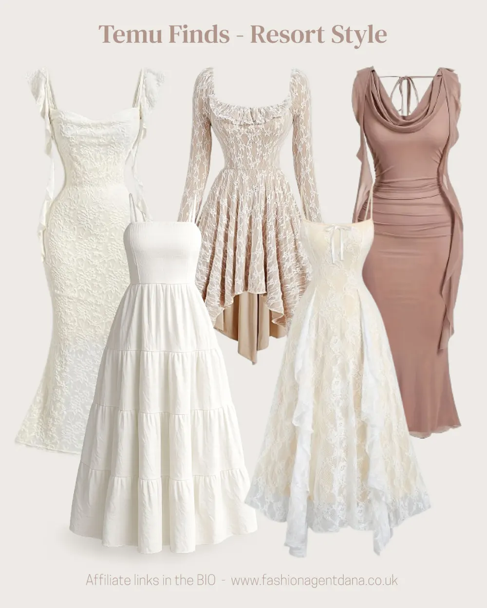 Resort Style outfit collage