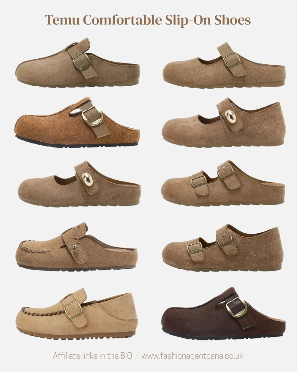 Comfortable Slip-on Shoes outfit collage