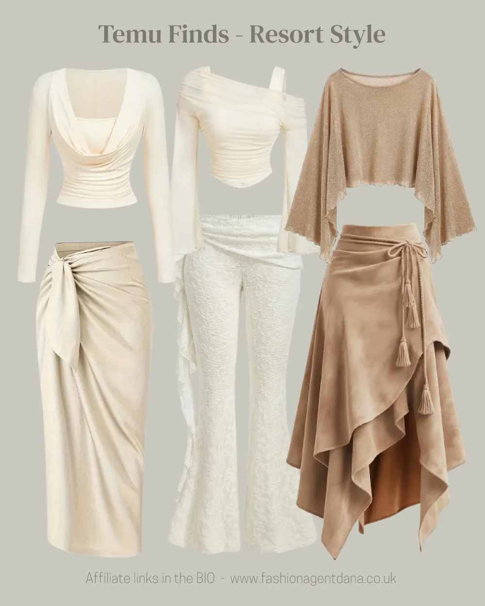 Resort Style outfit collage