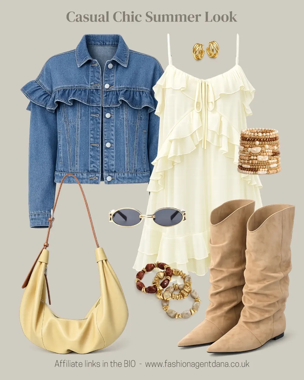 Casual Chic Summer Look outfit collage