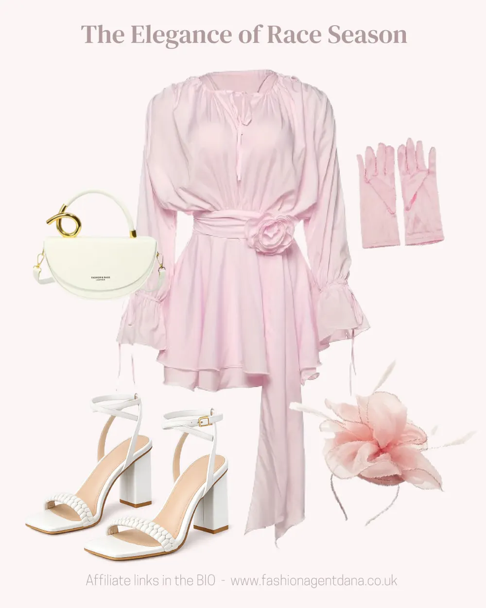Race Season outfit collage
