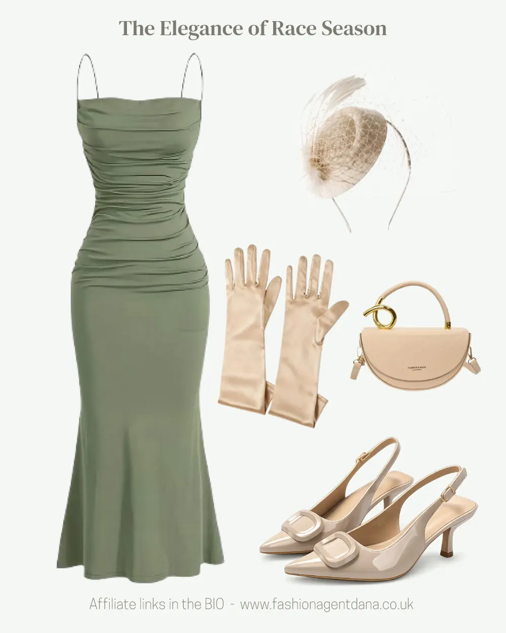 Race Season outfit collage