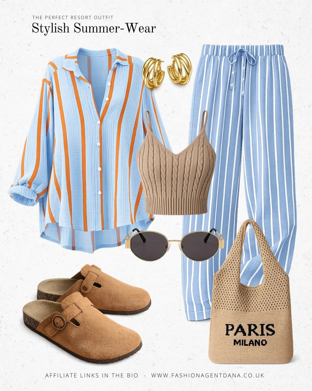 Summer Vibes outfit collage