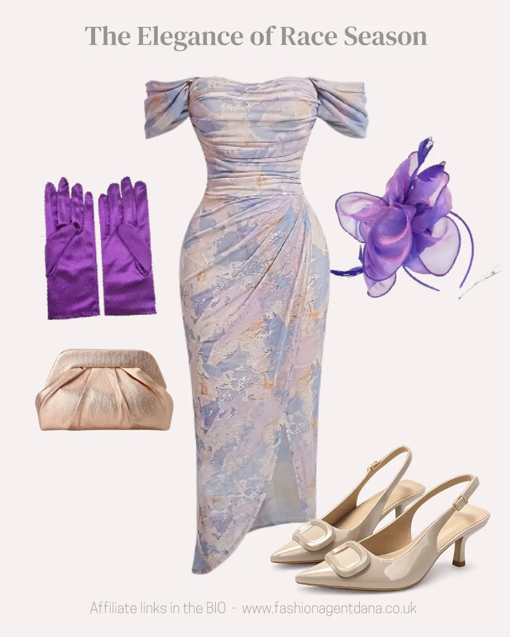 Race Season outfit collage