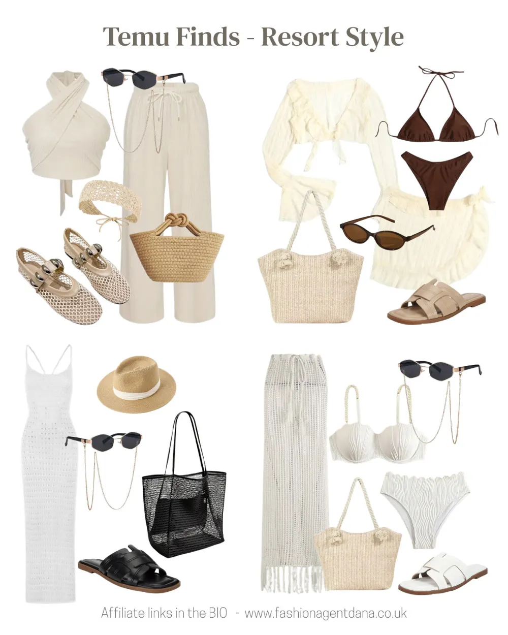 Resort Style - Spring/Summer 2025 Trends outfit collage