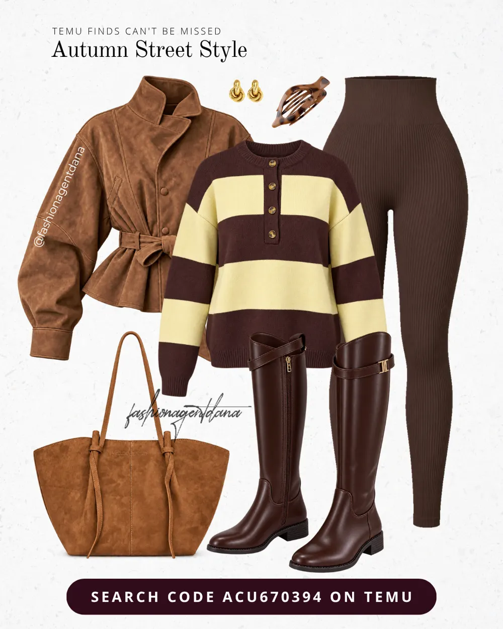 Cosy Season Street Style outfit collage