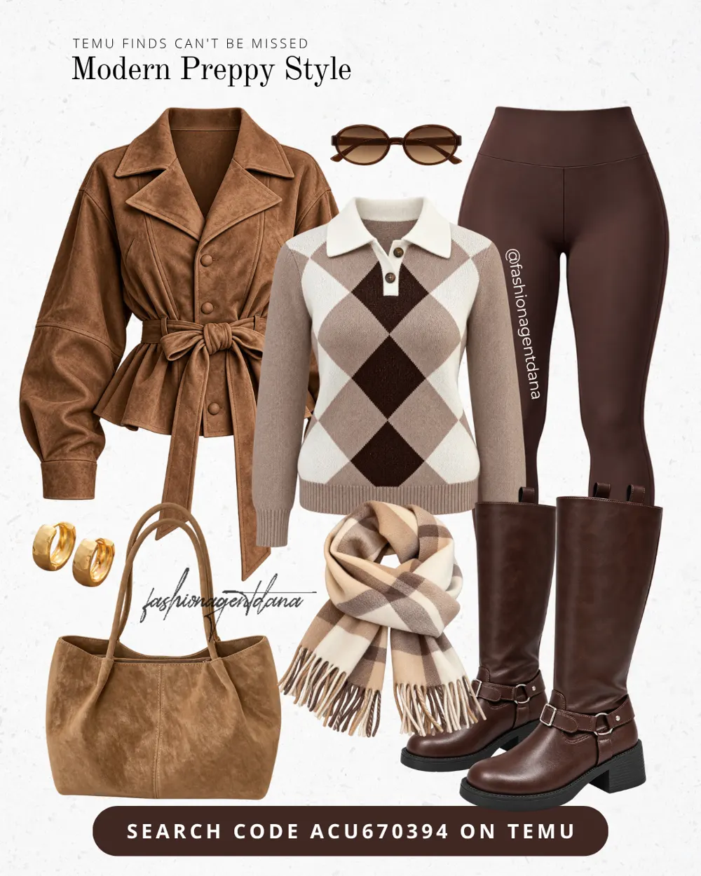 Cosy chic layers outfit collage
