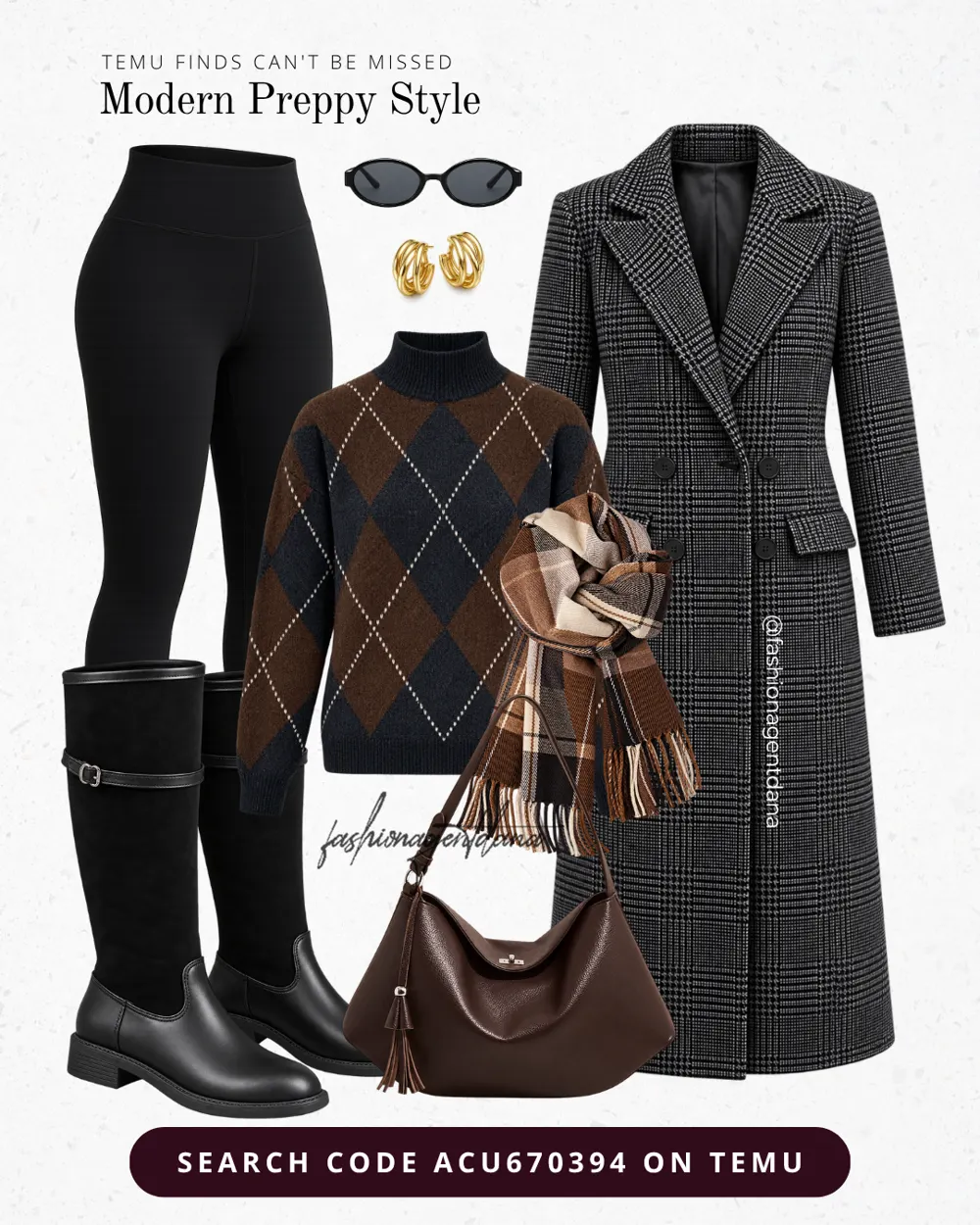 Modern Preppy Style outfit collage