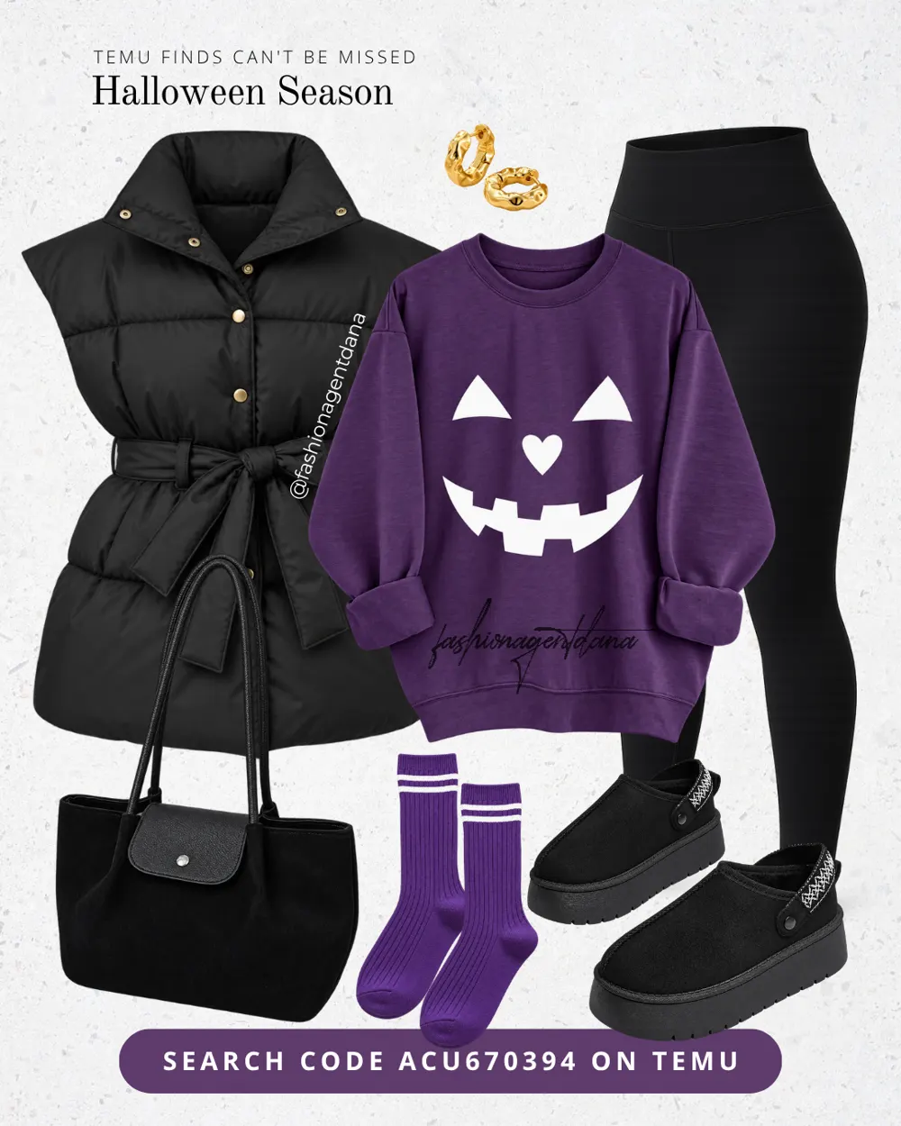 Halloween Season outfit collage