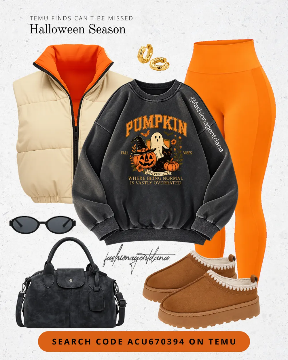 Halloween Season outfit collage
