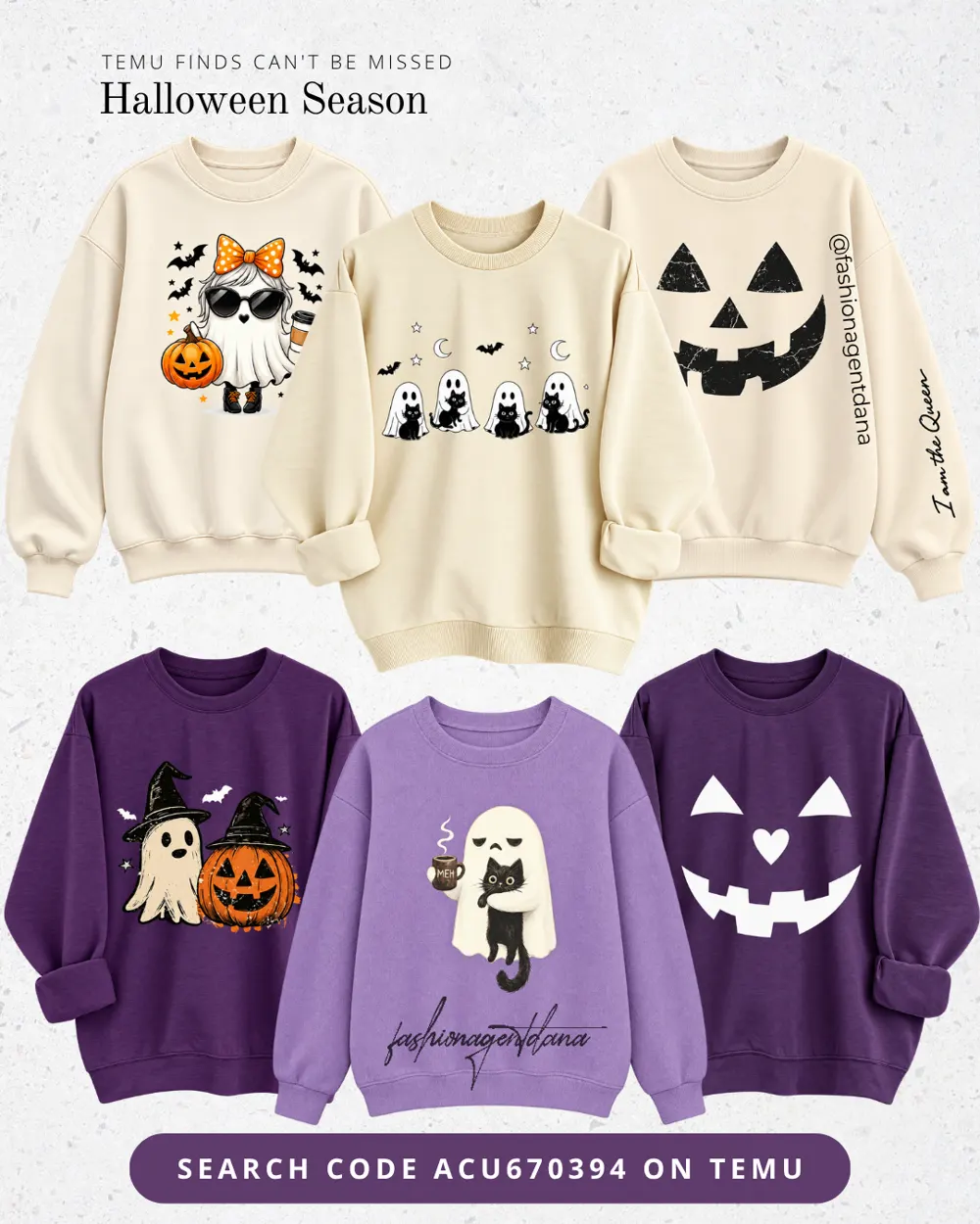 Halloween Season outfit collage