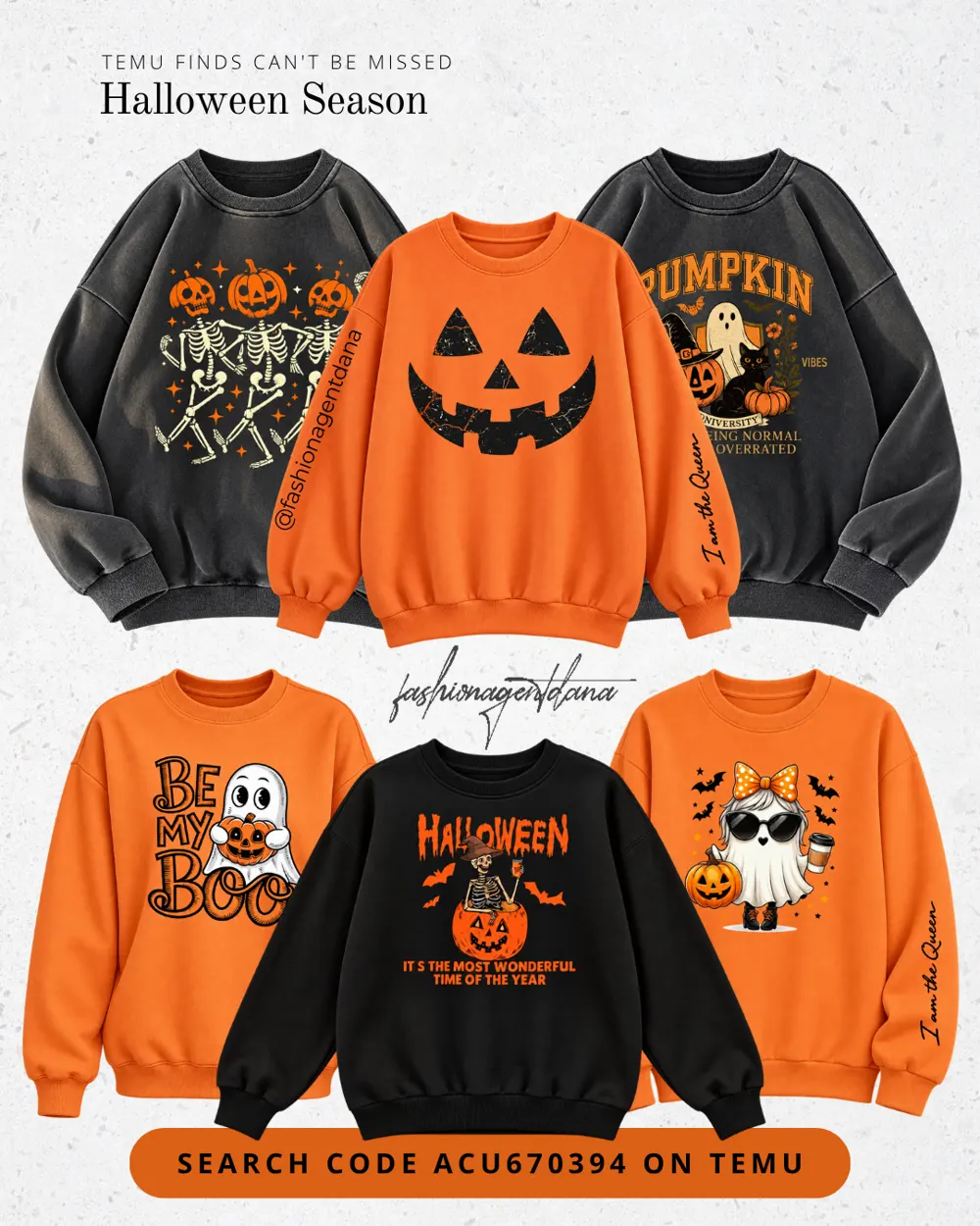 Halloween Season outfit collage