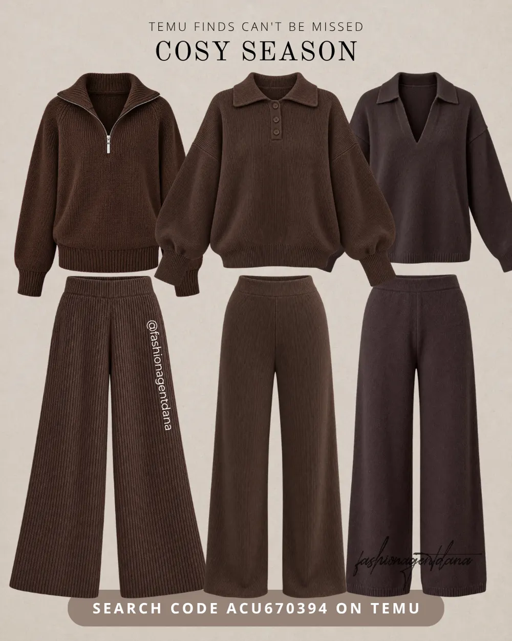 Cosy Season outfit collage