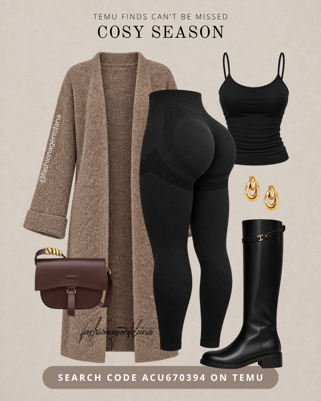 Cosy Season outfit collage, edit 905